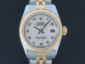 Rolex Datejust Lady Gold/Steel White Jubilee Dial 179173