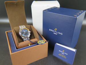 Breitling Chronomat B01 42 Blue Dial AB0134 NEW