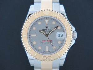 Rolex Yacht-Master Midsize Gold/Steel 168623 Rhodium Dial