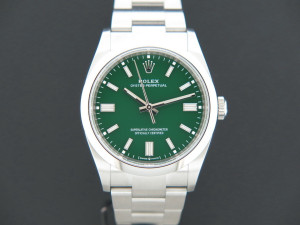 Rolex Oyster Perpetual 36 Green Dial 126000 NEW