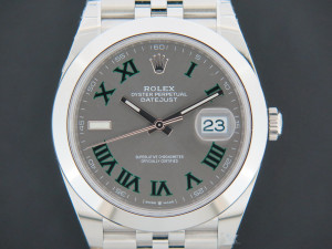 Rolex Datejust 41 Slate Roman Dial 126300 NEW