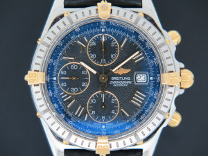 Breitling Crosswind Chronograph Gold/Steel Black Dial B13055