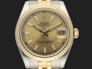 Rolex Datejust 31 Gold/Steel Champagne Dial 178273