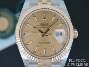 Rolex Datejust 41 Gold/Steel Champagne Dial 126333 NEW 2020