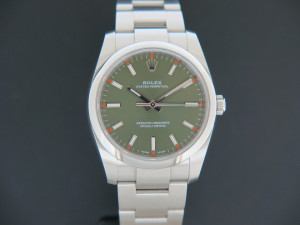 Rolex Oyster Perpetual 34 Olive Dial 114200