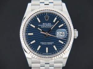 Rolex Datejust 36 Blue Motif Dial 126234 NEW