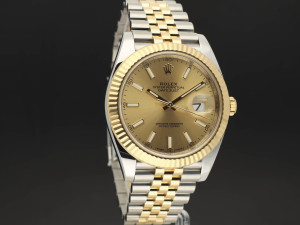 Rolex Datejust 41 Gold/Steel Champagne Dial 126333
