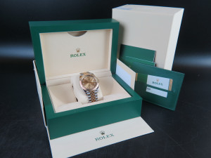 Rolex Datejust 41 Gold/Steel Champagne Diamond Dial 126333