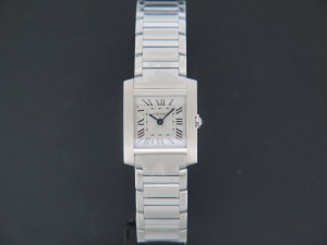 Cartier Tank Française SM Steel WSTA0065 / 4472 NEW MODEL