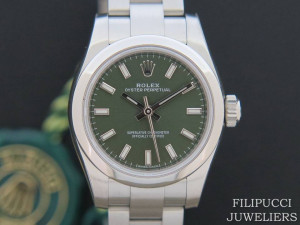 Rolex Oyster Perpetual NEW Green Dial  176200
