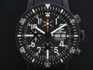 Fortis B-42 Black Chrono Carbon Dial