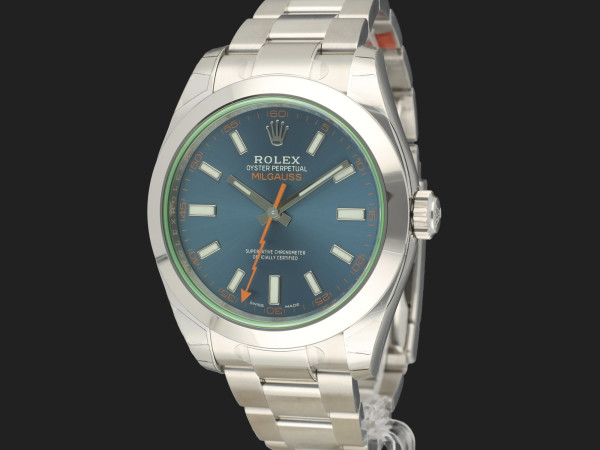Rolex - Milgauss GV Z-Blue 116400GV NEW 
