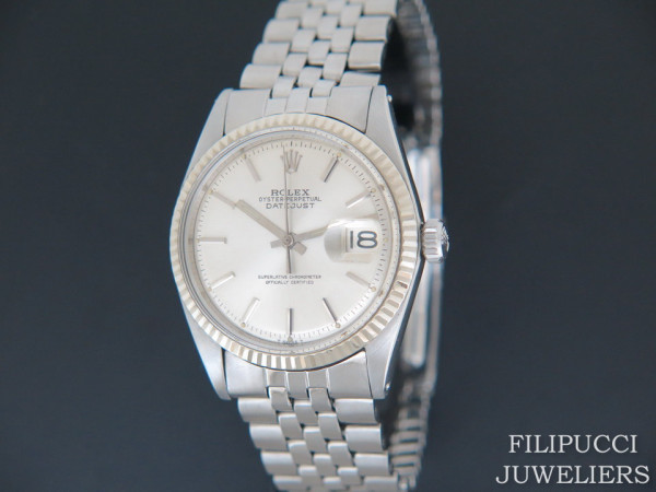 Rolex - Datejust 1601  Silver Pie Pan Dial 
