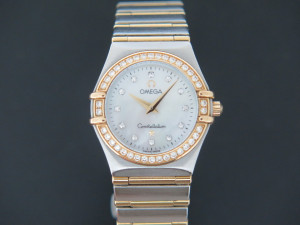 Omega Constellation Diamonds Gold/Steel Full Bar 