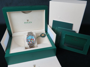 Rolex Oyster Perpetual 36 Turquoise Celebration Dial 126000 NEW