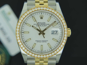 Rolex Datejust NEW 126283RBR Gold/Steel White Dial