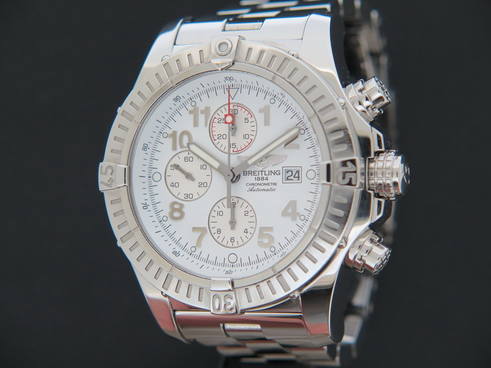 breitling white face