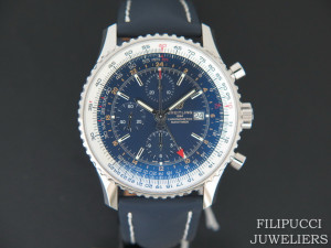 Breitling Navitimer World Blue Dial A2432212 NEW