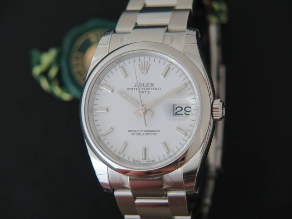 Rolex - Date White Dial NEW 115200 