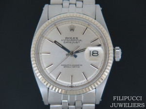 Rolex Datejust 1601  Silver Pie Pan Dial 