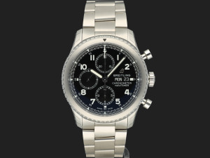 Breitling Navitimer 8 Chronograph 43 Black Dial A13314 NEW