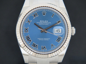 Rolex Datejust 41 Blue Roman Dial 126334 NEW  