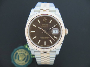 Rolex Datejust Chocolate/Rose gold Newest Model 41 NEW