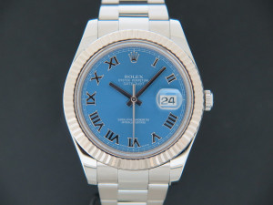 Rolex Datejust II Azzurro Blue 116334