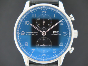 IWC Portugieser Chronograph Black Dial IW371609 NEW