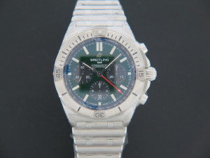 Breitling Chronomat B01 42 Green Dial AB0134 NEW