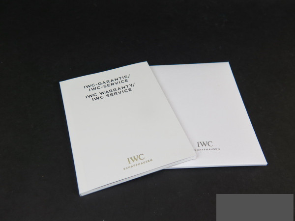 IWC - Warranty Booklet & Polishing Cloth