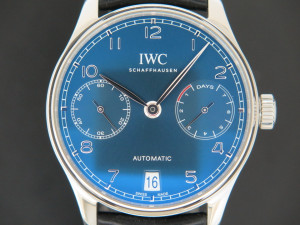 IWC Portugieser 7-Days Automatic Blue Dial IW500710