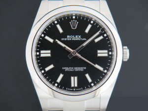 Rolex Oyster Perpetual 41 Black Dial 124300 NEW MODEL