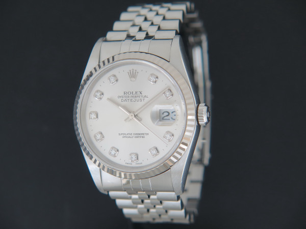 Rolex - Datejust Rhodium Diamond Dial 16234
