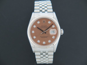 Rolex Datejust Pink Diamond Dial 16234