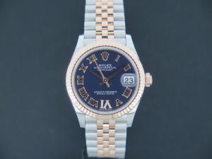 Rolex Datejust 31 Everose/Steel Aubergine Diamond Dial 278271