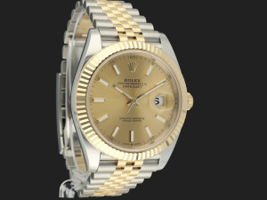 Rolex Datejust 41 Gold/Steel Champagne Dial 126333 NEW