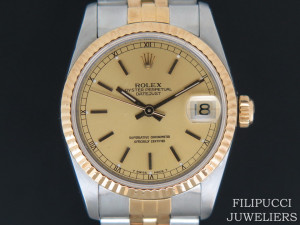 Rolex Datejust Midsize Champagne Dial 68273 