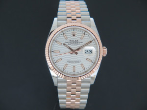 Rolex Datejust Everose/Steel Silver Fluted Dial NEW 126231