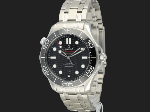Omega - Seamaster Diver 300M Co-Axial Master Chronometer Black Dial 21030422001001 NEW
