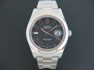 Rolex Datejust II Black Roman 116300