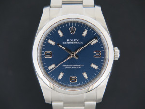 Rolex Oyster Perpetual 34 Blue Arab Dial 114200