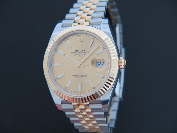 Rolex - Datejust 41 Gold/Steel Champagne Dial 126333 NEW
