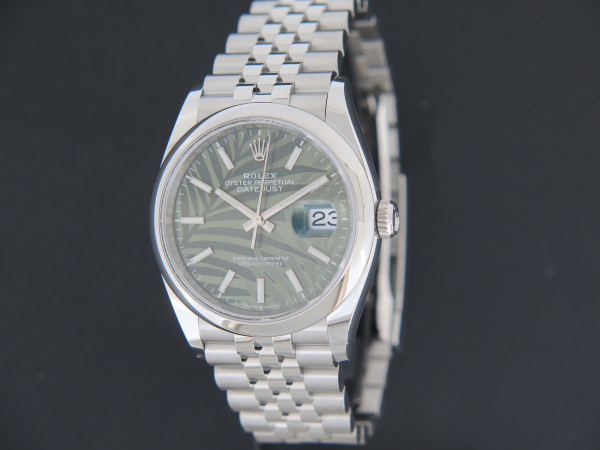 Rolex - Datejust 36 Palm Motif Green Dial 126200 NEW 