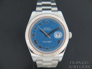 Rolex  Datejust II Azzurro Blue 116334