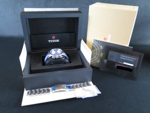 Tudor Heritage Chrono Blue 70330B NEW