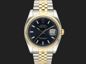 Rolex Datejust Gold/Steel Blue Dial 116233 