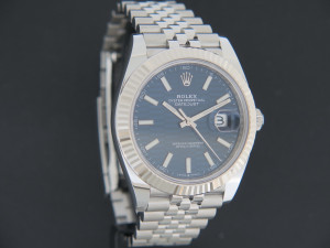 Rolex Datejust 41 Blue Motif Dial 126334 NEW