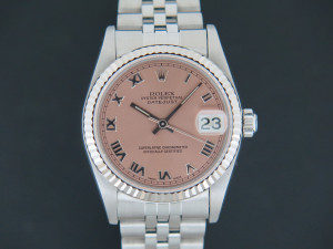 Rolex Datejust 31 Pink Roman Dial 68274