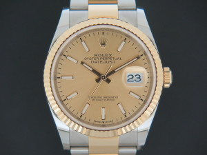 Rolex Datejust Gold/Steel Champagne Dial 126233